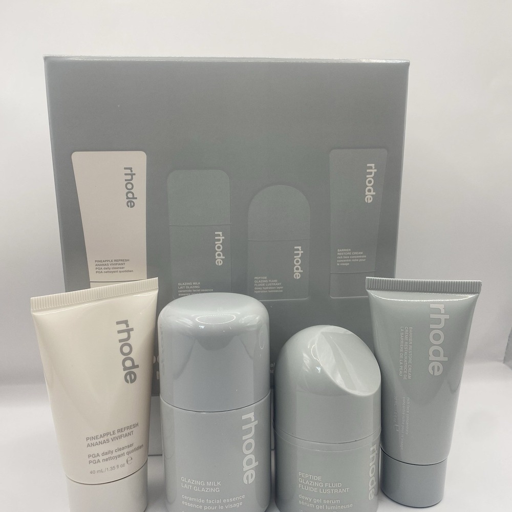 Rhode Mini Rhode Kit Glazed Skincare Essentials 4pc Set NEW! Authentic